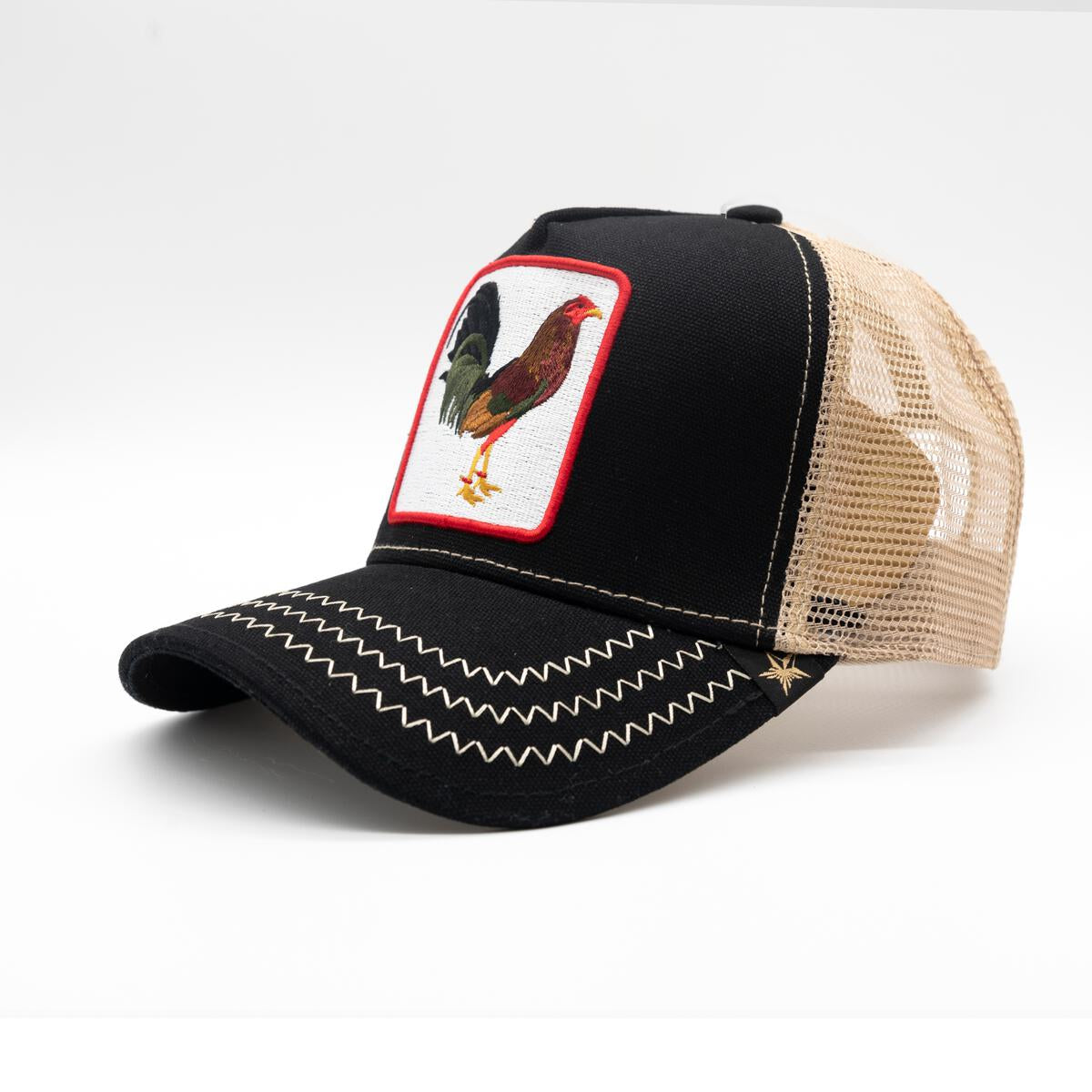 GOLD STAR HATS TRUCKER ROOSTER HAT