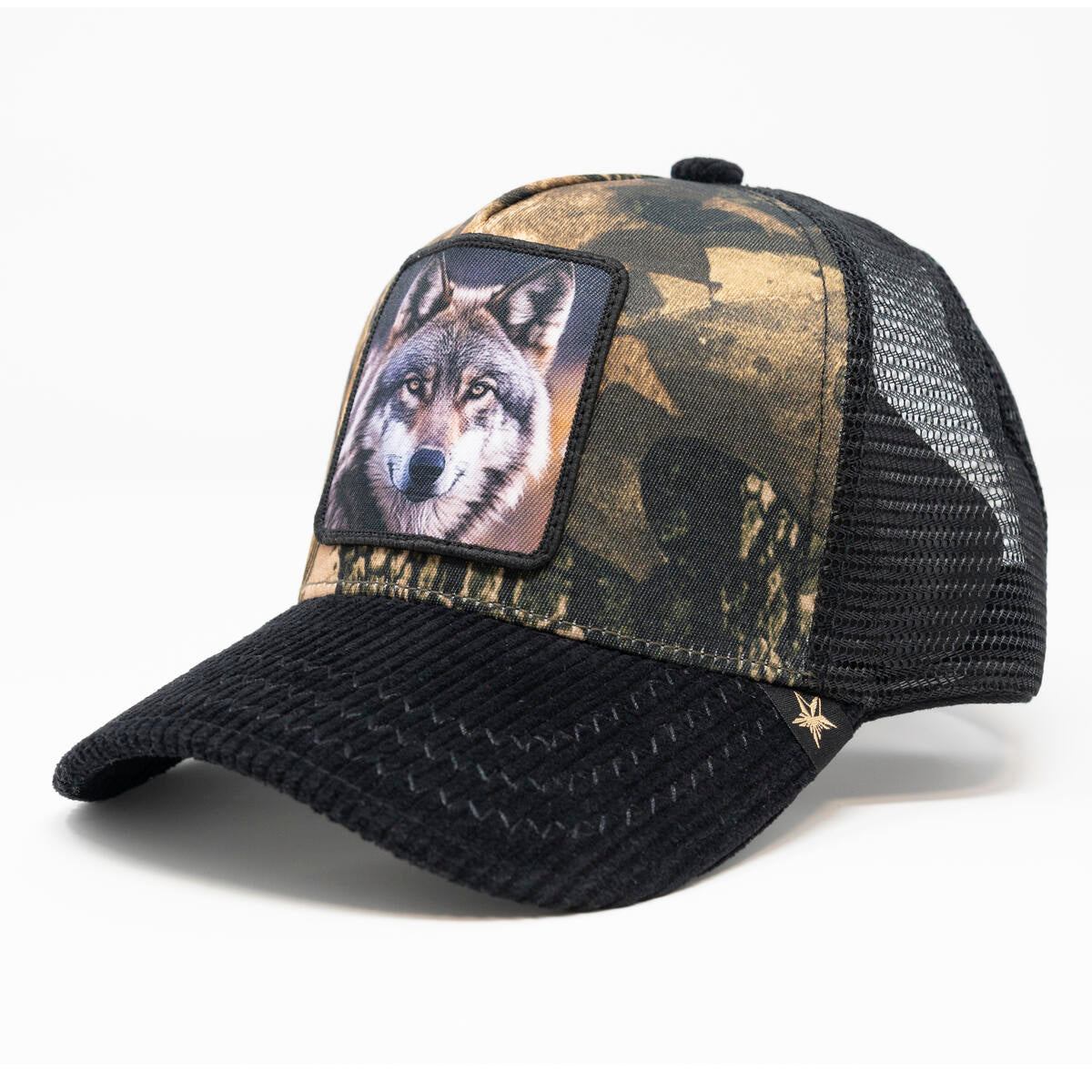 GOLD STAR HATS TRUCKER WOLF HAT