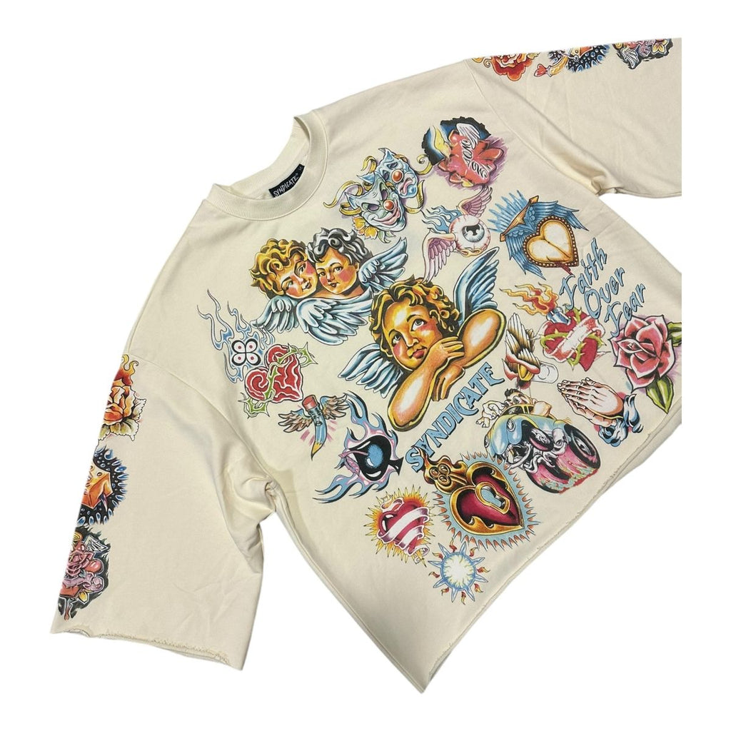 SYNDICATE FAITH CROP TEE