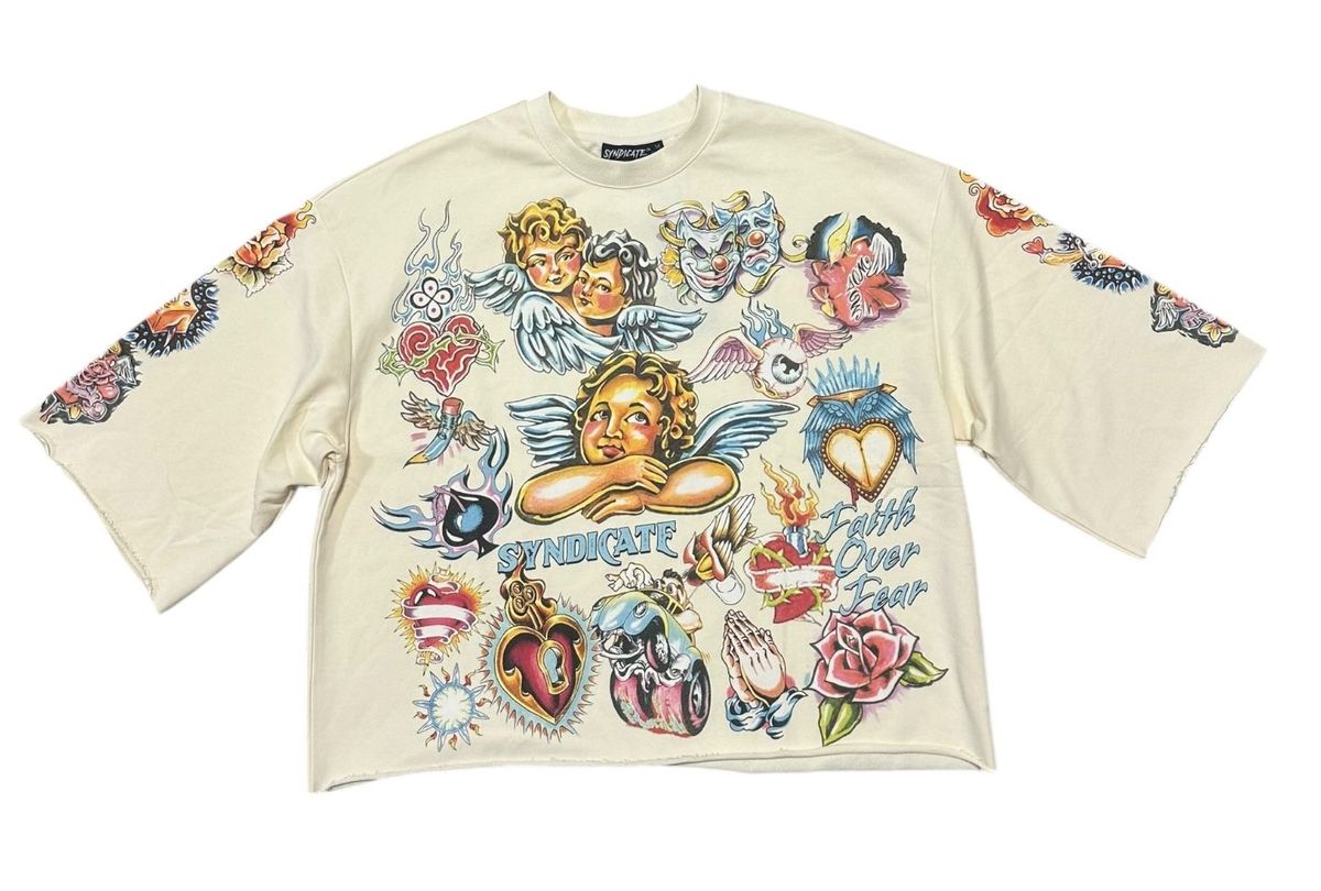 SYNDICATE FAITH CROP TEE