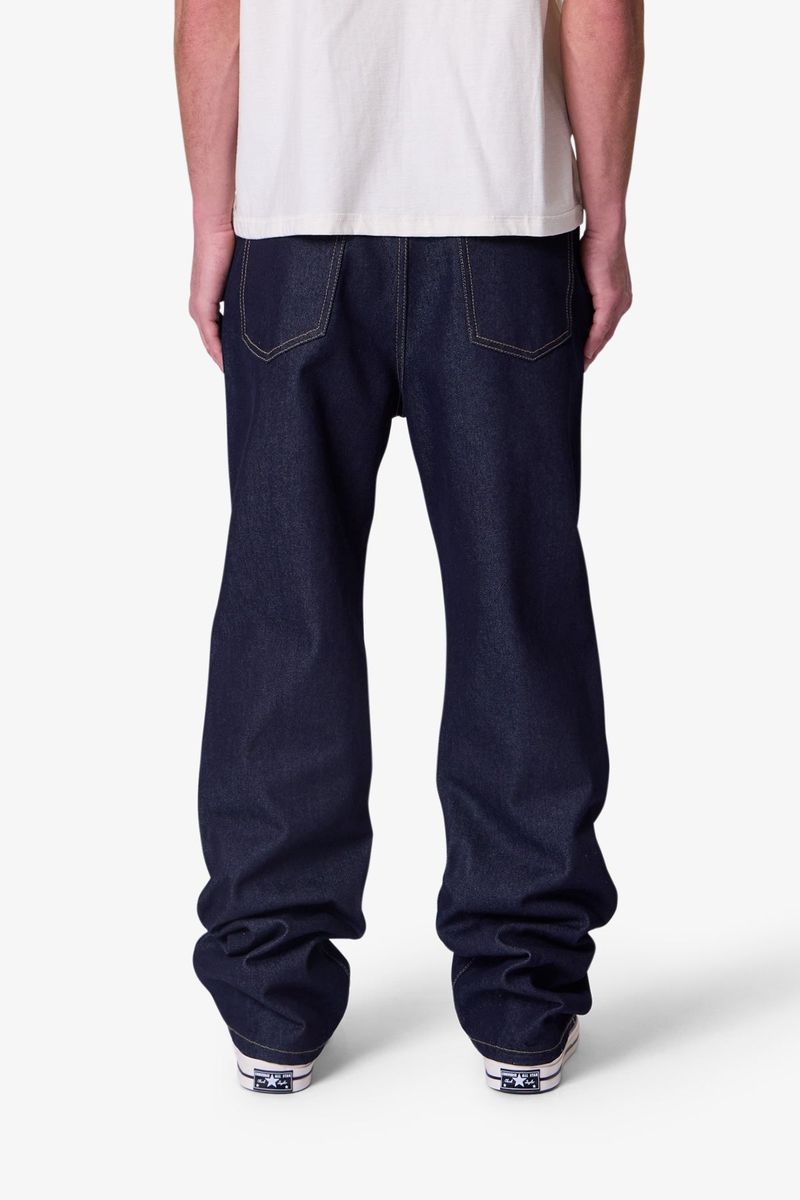 MNML Raw Baggy Denim - Rinsed Indigo