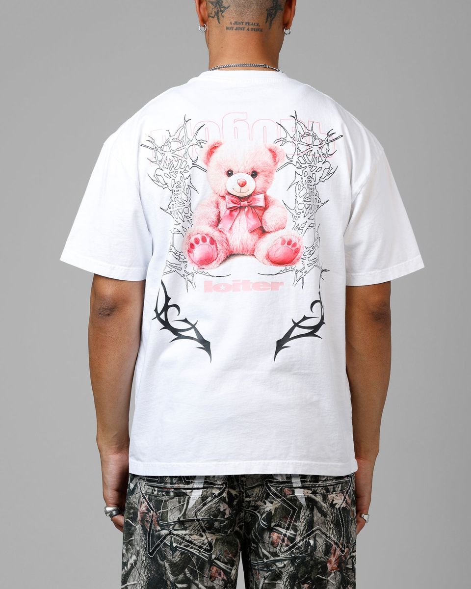 LOITER Care Vintage T-Shirt White
