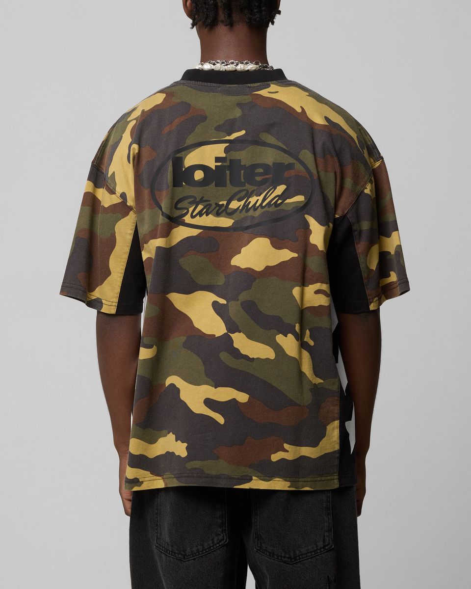 LOITER Star Child T-Shirt Woodland Camo