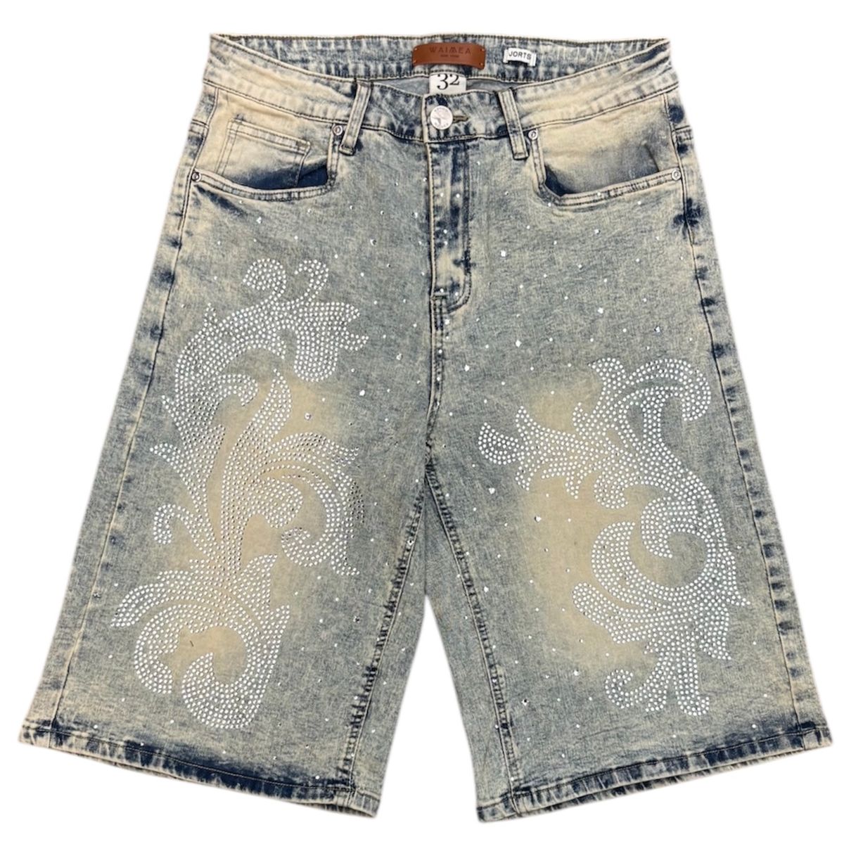 WAIMEA BLUE WASH DENIM JORTS