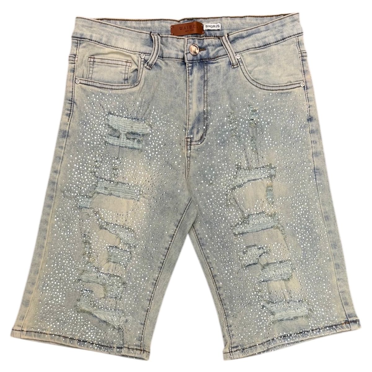 WAIMEA VINTAGE WASH DENIM JORTS