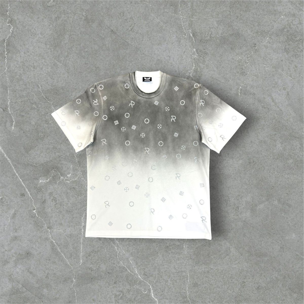 REELISTIK W ALLOVER DIAMOND HEAVY WEIGHT TEE