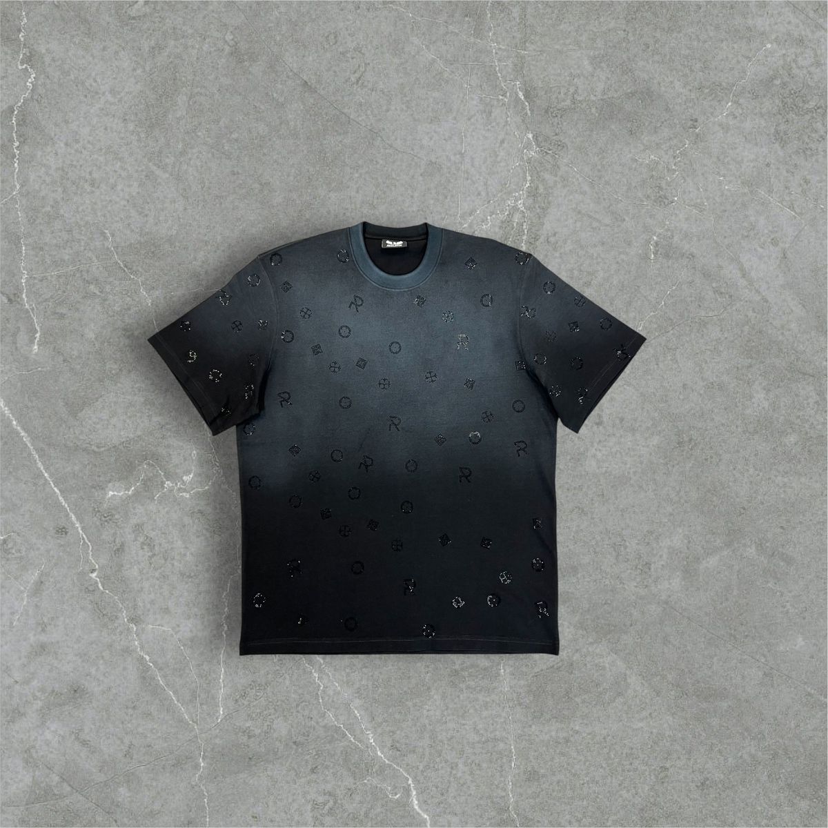 REELISTIK B ALLOVER DIAMOND HEAVY WEIGHT TEE