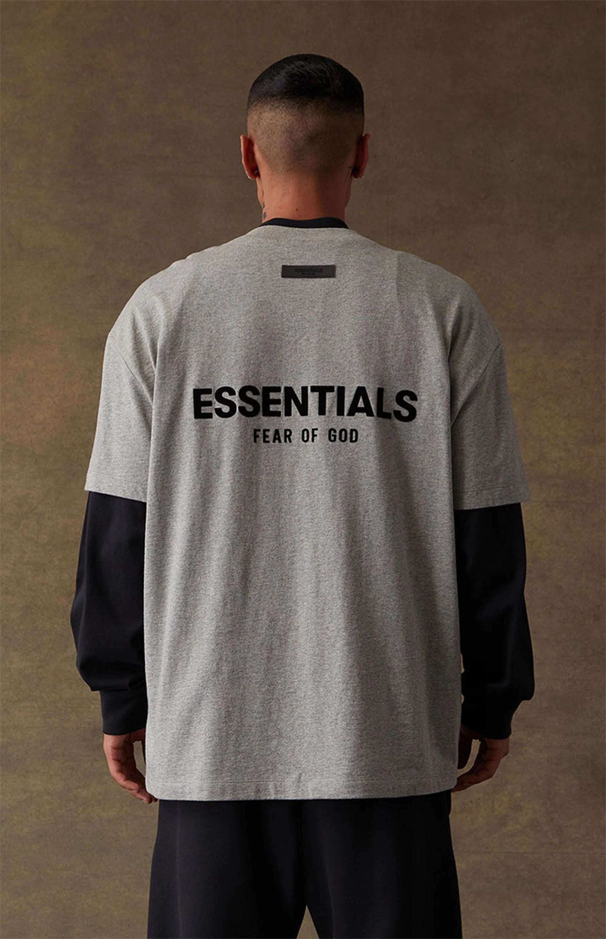 FEAR OF GOD ESSENTIALS TEE DARK OATMEAL