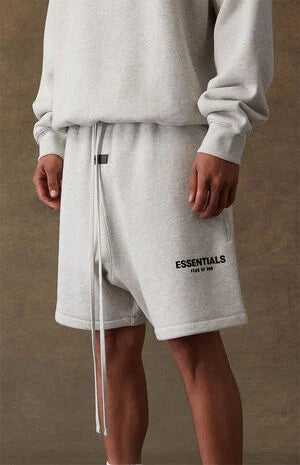 FEAR OF GOD ESSENTIALS SHORTS LIGHT OATMEAL