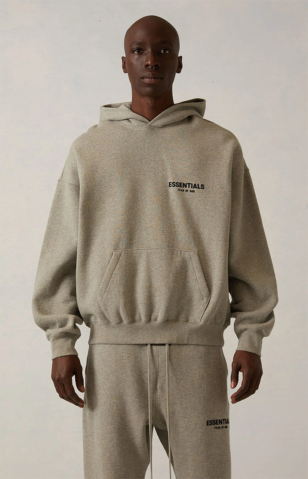 FEAR OF GOD ESSENTIALS HOODIE DARK OATMEAL