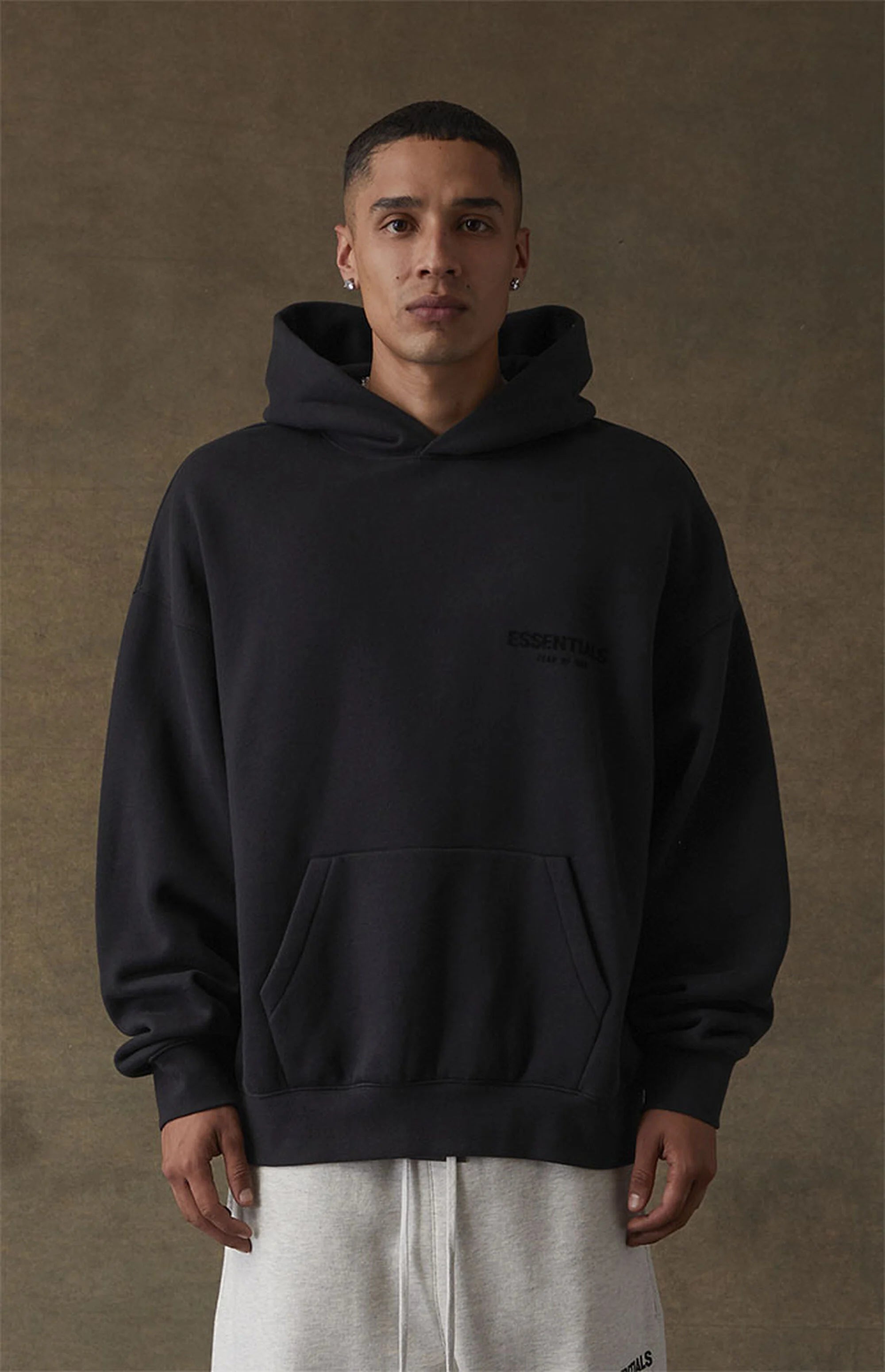 FEAR OF GOD ESSENTIALS PULLOVER LIMO HOODIE