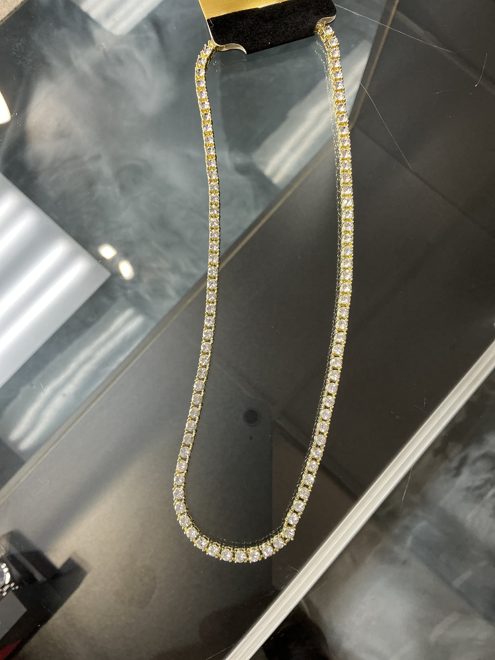 ESSENTIAL JEWELRY STONE CHAIN GOLD