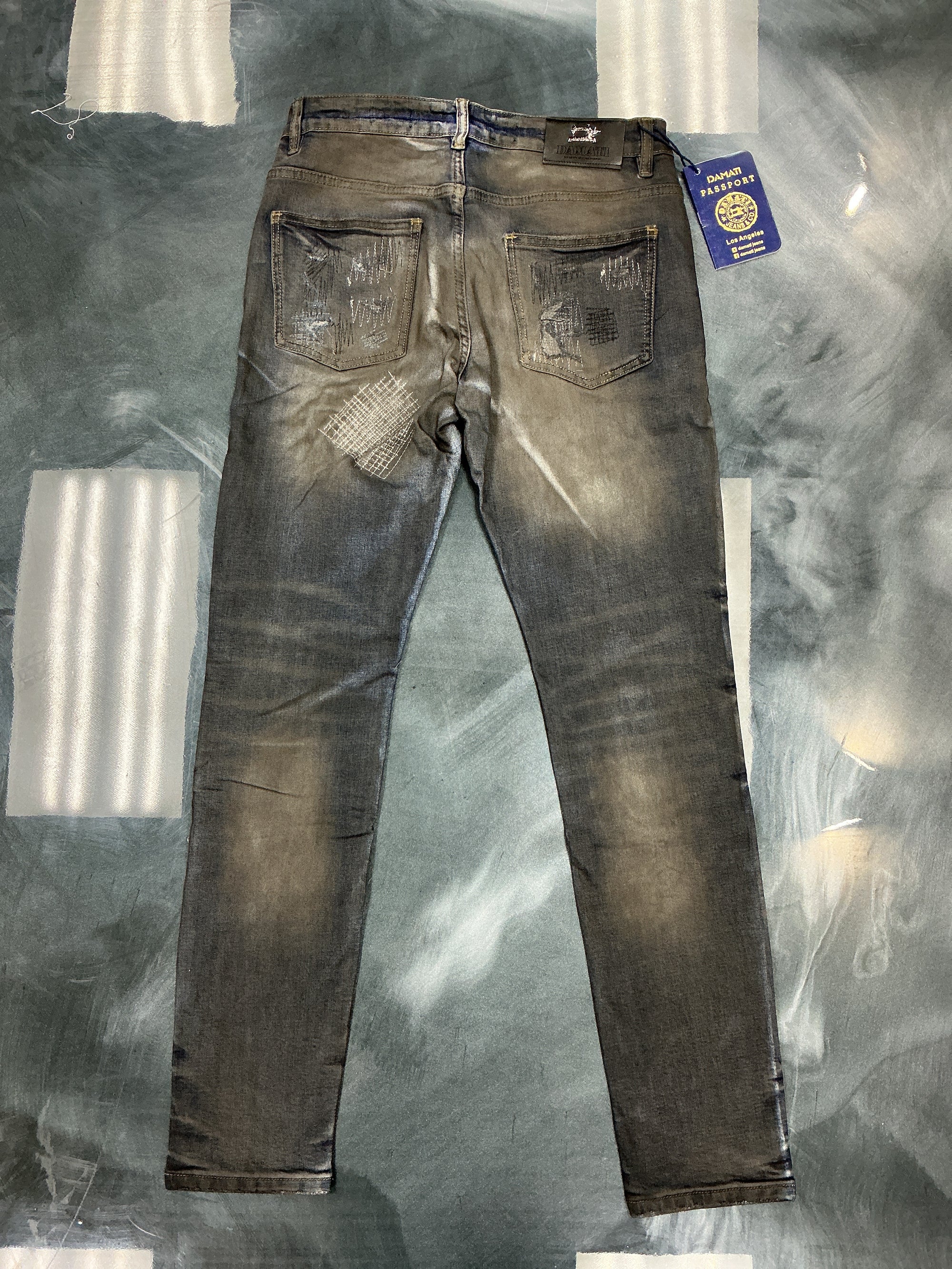 DAMATI JEANS DARK DIRTY BLUE SANTIAGO DENIM