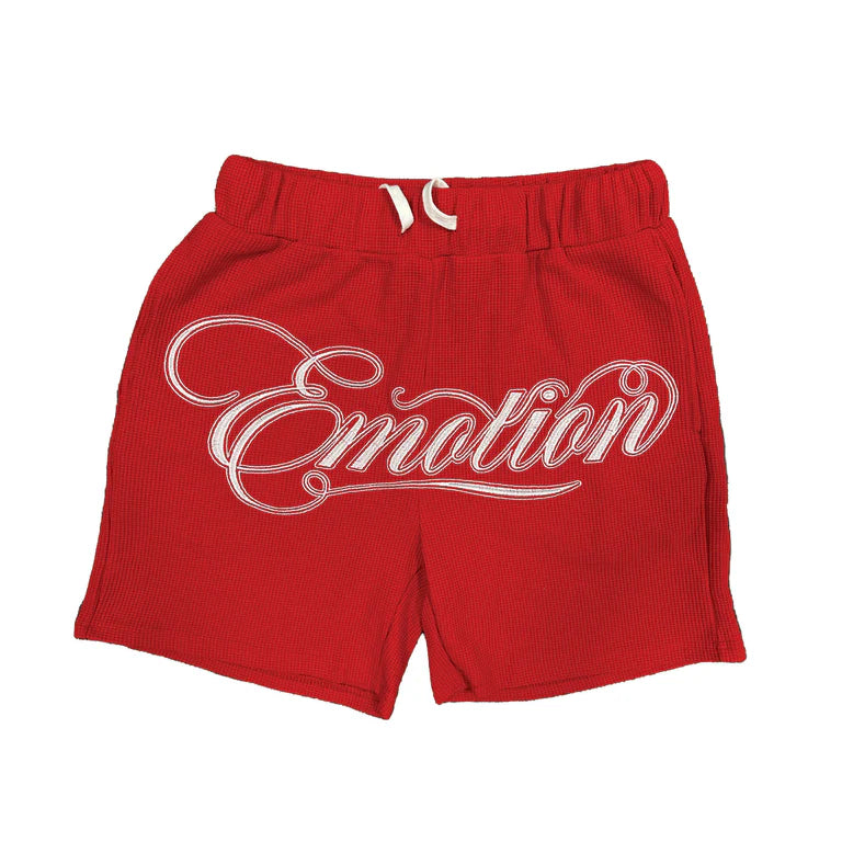MIXED EMOTION Red “Signature” Shorts