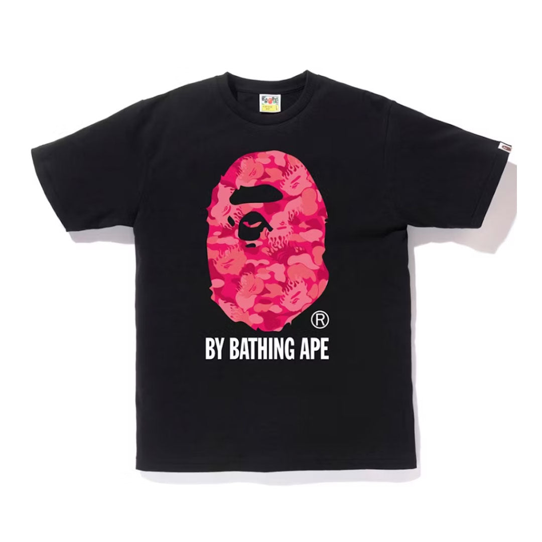 BAPE Fire Camo By Bathing Tee Black/Pink