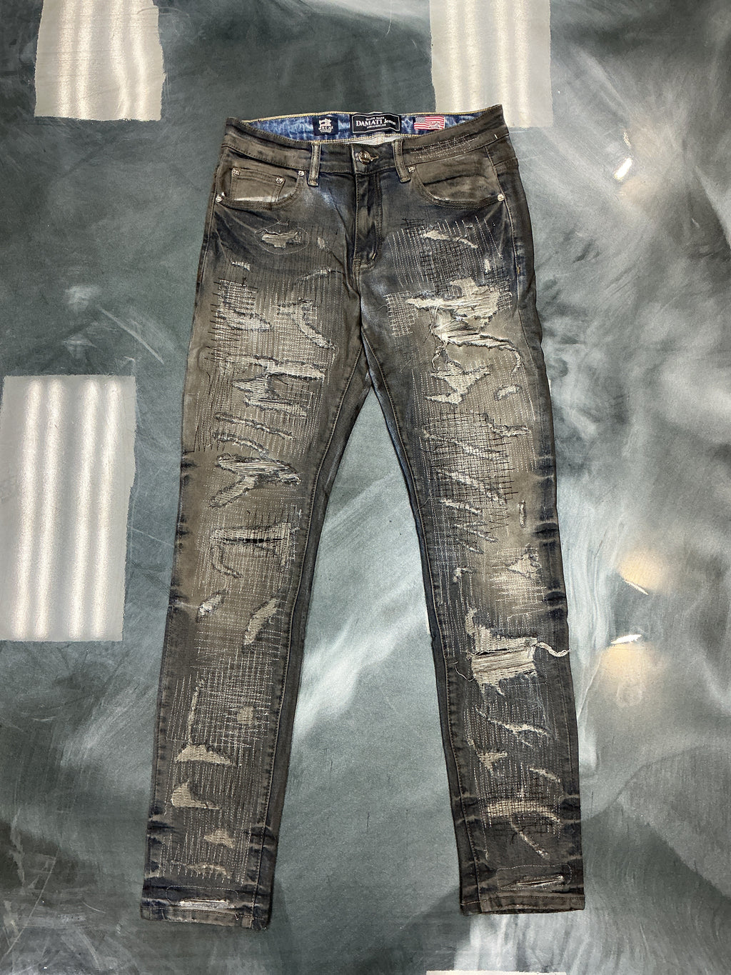 DAMATI JEANS DARK DIRTY BLUE SANTIAGO DENIM