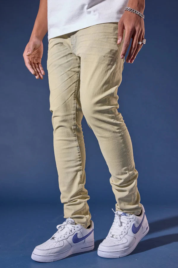 CHAMPAGNE STRAIGHT DENIM
