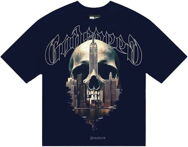 GODSPEED SKYLINE NAVY WASH TEE